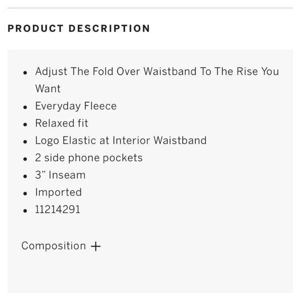 VS PINK 3” FOLDOVER SWEAT SHORTS XXL NWT - Picture 5 of 5